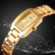 Женские часы Skmei 1400GD Gold с золотистым браслетом и минеральным стеклом