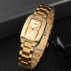 Женские часы Skmei 1400GD Gold с золотистым браслетом и минеральным стеклом