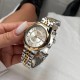 Жіночий класичний годинник Skmei 9264TGDSI Silver/Gold-Silver з металевим браслетом та календарем
