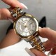 Жіночий класичний годинник Skmei 9264TGDSI Silver/Gold-Silver з металевим браслетом та календарем