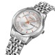 Жіночий класичний годинник Skmei 9264SISI Silver-Silver зі сріблястим браслетом та календарем