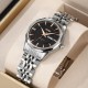 Женские часы Skmei 9264SIBK Silver-Black с металлическим браслетом и календарем