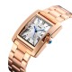 Жіночий наручний годинник Skmei 1284RG Rose Gold у кольорі рожеве золото з металевим браслетом