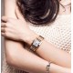 Жіночий наручний годинник Skmei 1284RG Rose Gold у кольорі рожеве золото з металевим браслетом