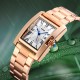 Жіночий наручний годинник Skmei 1284RG Rose Gold у кольорі рожеве золото з металевим браслетом