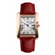 Жіночий годинник Skmei 1085RD Red з червоним шкіряним ремінцем та мінеральним склом