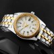 Чоловічий класичний годинник Skmei 9098WT-B White Men з металевим браслетом та датою