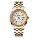 Чоловічий класичний годинник Skmei 9098WT-B White Men з металевим браслетом та датою