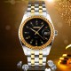 Жіночий класичний годинник Skmei 9098BK-S Black Lady зі сріблястим браслетом та чорним циферблатом