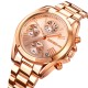 Жіночий годинник Skmei 1897RG Rose Gold з хронографом та металевим браслетом