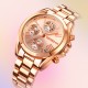 Жіночий годинник Skmei 1897RG Rose Gold з хронографом та металевим браслетом