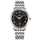 Чоловічий класичний годинник Skmei 9272SIBK-B Silver-Black з металевим браслетом та мінеральним склом