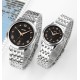 Жіночий класичний годинник Skmei 9272SIBK-S Silver-Black Lady зі сріблястим браслетом та чорним циферблатом