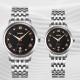 Жіночий класичний годинник Skmei 9272SIBK-S Silver-Black Lady зі сріблястим браслетом та чорним циферблатом