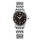 Жіночий класичний годинник Skmei 9272SIBK-S Silver-Black Lady зі сріблястим браслетом та чорним циферблатом
