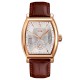 Мужские классические часы Skmei 9306RGSI Rose Gold-Silver с минеральным стеклом и кожаным ремешком