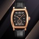 Мужские часы Skmei 9306RGBK Rose Gold-Black с минеральным стеклом и кожаным ремешком