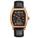 Мужские часы Skmei 9306RGBK Rose Gold-Black с минеральным стеклом и кожаным ремешком