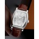 Чоловічий класичний годинник Skmei 9306SISI Silver-Silver з прямокутним корпусом та шкіряним ремінцем