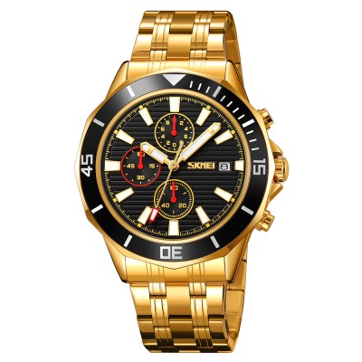 Skmei 9335GDBK Gold-Black STOPPED