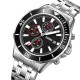 Чоловічий наручний годинник Skmei 9335SIBK Silver-Black з хронографом та календарем