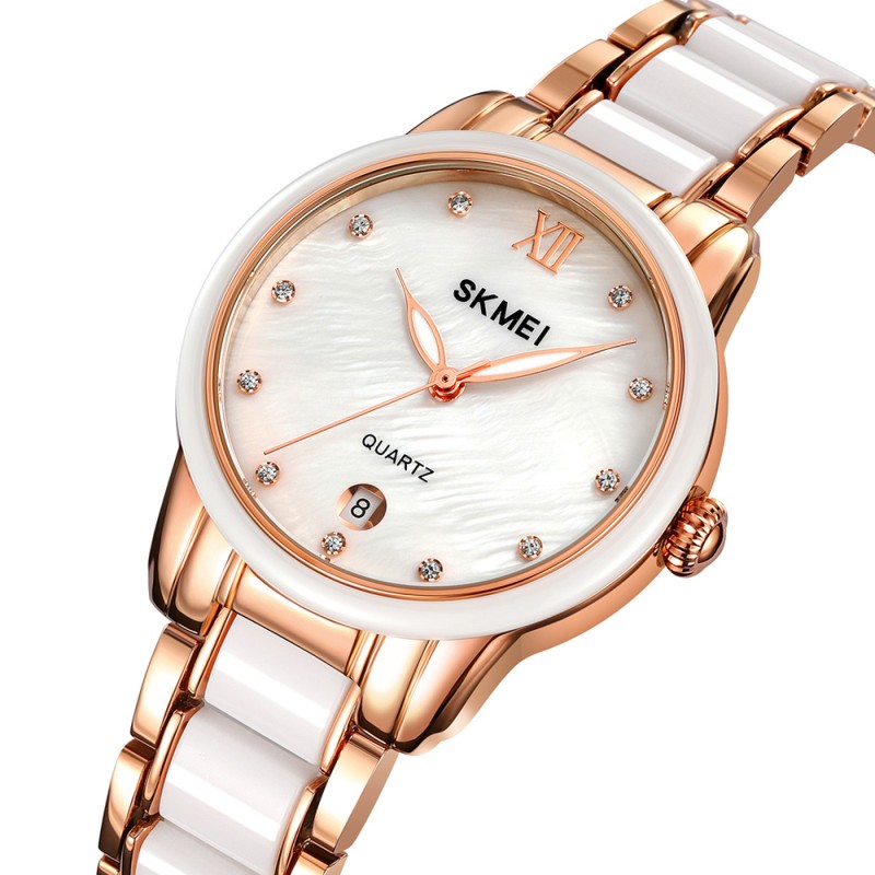 Жіночий годинник Skmei 2175RG Rose Gold у кольорі рожеве золото з мінеральним склом