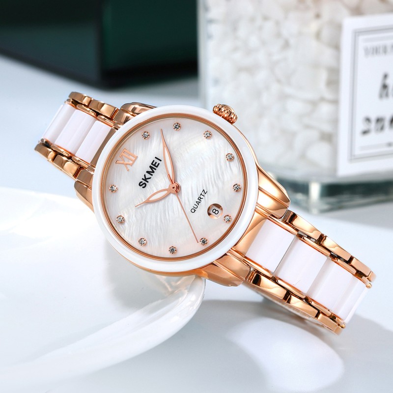 Жіночий годинник Skmei 2175RG Rose Gold у кольорі рожеве золото з мінеральним склом