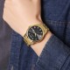 Чоловічий годинник Skmei 2291GDBK Gold-Black з металевим браслетом та мінеральним склом