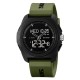 Мужские спортивные часы Skmei 2199AG Army Green с комбинированным циферблатом и водозащитой 5 ATM