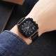 Чоловічий годинник Skmei 2182BKSI Black-Silver з календарем та секундоміром