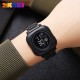 Чоловічий годинник Skmei 2131BK Black з електронним циферблатом та металевим браслетом