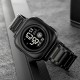 Чоловічий годинник Skmei 2131BK Black з електронним циферблатом та металевим браслетом
