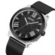 Женские классические часы Skmei 2278BK Black с минеральным стеклом и стальным браслетом