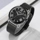 Женские классические часы Skmei 2278BK Black с минеральным стеклом и стальным браслетом