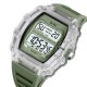 Чоловічий спортивний годинник Skmei 2296WTGN White-Green з електронним циферблатом та водозахистом 5 ATM
