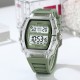 Чоловічий спортивний годинник Skmei 2296WTGN White-Green з електронним циферблатом та водозахистом 5 ATM