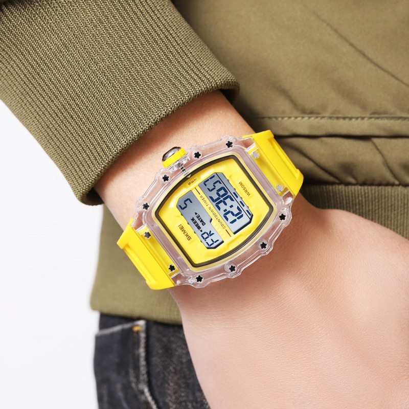 Мужские часы Skmei 2296WTYL White-Yellow