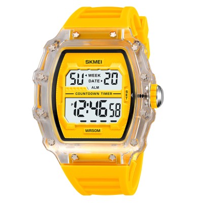 Skmei 2296WTYL White-Yellow STOPPED