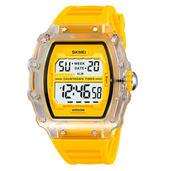 Мужские часы Skmei 2296WTYL White-Yellow