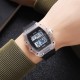 Чоловічий спортивний годинник Skmei 2296WTBK White-Black з електронним циферблатом та захистом 5 ATM