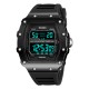 Чоловічий спортивний годинник Skmei 2296BTBKBK Bright Black з електронним циферблатом та підсвіткою