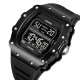 Чоловічий спортивний годинник Skmei 2296BTBKBK Bright Black з електронним циферблатом та підсвіткою