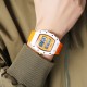 Мужские спортивные часы Skmei 2296OG Orange STOPPED с электронным циферблатом и подсветкой