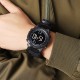 Наручний годинник Skmei 1845NBK Black — тактичний чоловічий годинник з ремінцем з паракорду