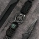 Наручний годинник Skmei 1845NBK Black — тактичний чоловічий годинник з ремінцем з паракорду