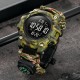 Чоловічий тактичний годинник Skmei 1384NCMAG Camo Green з компасом та паракордовим ремінцем