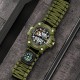 Мужские тактические часы Skmei 1283NAG Army Green с компасом и паракордовым ремешком