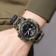 Чоловічий тактичний годинник Skmei 1155BNCMGN Camo Green зі стрілково-електронним циферблатом