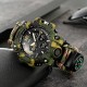 Чоловічий тактичний годинник Skmei 1155BNCMGN Camo Green зі стрілково-електронним циферблатом