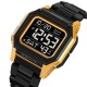 Чоловічий спортивний годинник Skmei 2264BKGDBK Black-Gold-Black з електронним циферблатом та підсвічуванням